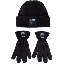 Zestaw czapka zimowa + rękawiczki ALPHA INDUSTRIES LABEL
