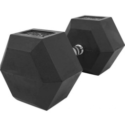 Hantla sześciokątna 40 kg żeliwna gumowana Gorilla Sports