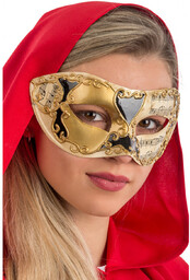 Maska karnawałowa złota