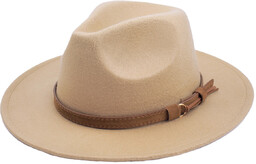 KAPELUSZ PANAMA fedora elegancki damski filcowy