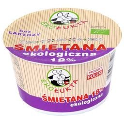Eko Łukta Ekologiczna śmietana 18 % bez laktozy