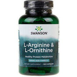 Swanson L-Arginina & L-Ornityna 100kaps