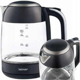 Czajnik Elektryczny Zelmer ZCK8025 1,7L 2200W Szkło Led