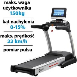 Bieżnia elektryczna HMS BE6000 1700W 22km/h