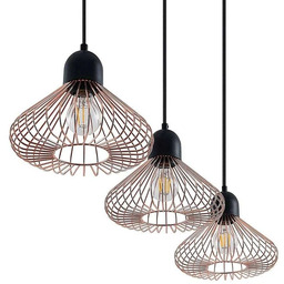 Lindby - Metehan 3 Lampa Wisząca Copper