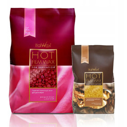 Zestaw do depilacji woskiem twardym ItalWax - Rose