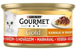 Purina Gourmet Gold Sauce Delight z wołowiną 85g