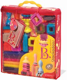 B. toys Bristle Blocks Stackadoos 68-częściowy zestaw klocków
