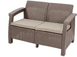 Keter Sofa 2-osobowa CORFU LOVE - cappuccino