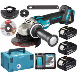 Makita Szlifierka Kątowa 125mm 18V 3x Akumulator 5,0Ah