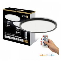 Plafon LED 24W 3CCT(3K/4K/6K) LX 2280lm okrągły IP54