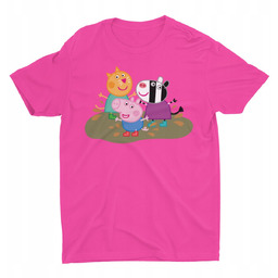 Koszulka Dziecięca-Świnka Peppa-Mix Kolory- 122 S