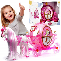 Kareta Karoca Dynia Dla Księżniczki Lalek Zabawka