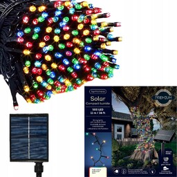 Lampki choinkowe Zewnętrzne solarne 500 Led do ogrodu