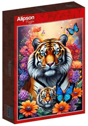 Puzzle 1000 Matczyna miłość- Tygrysy - Alipson