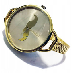 Zegarek damski GENEVA mesh bransoleta złoty yf22