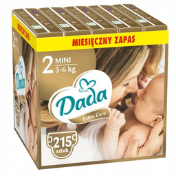Pieluszki Dada Extra Care 2 3-6 kg 220szt