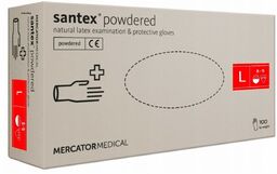 Mercatormedical Rękawice rękawiczki lateksowe pudrowane Mercator