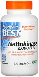 Suplement diety, Doctor''s Best, Nattokinase 2000 Fus, 270