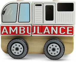 Trefl Ambulans Zabawka Drewniana dla Dzieci od 12
