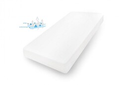 Matex Prześcieradło nieprzemakalne 200x200 01 białe jersey