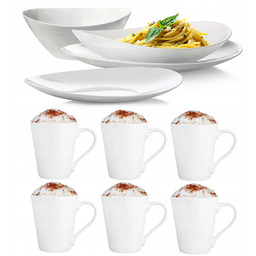 Komplet Zestaw Serwis Obiadowy Talerze 30el 6 Osób