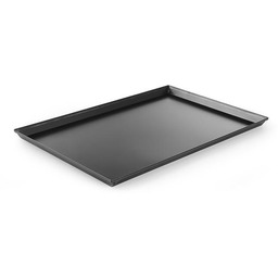 Blacha do pizzy 600x400x25 mm - prostokątna, stalowa