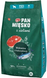 PAN MIĘSKO Karma dla psa Wołowina z tuńczykiem