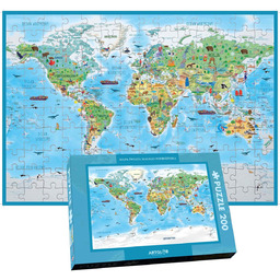 Świat Małego Podróżnika puzzle dla dzieci - 200