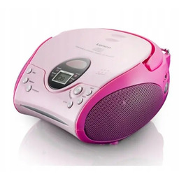Radioodtwarzacz CD Lenco SCD-24 Radio Analogowe Fm Różowy