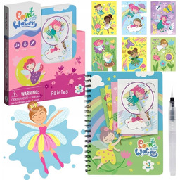 Dziewczęce Kolorowanki Wodne z Markerem Malowanka dla Dziecka