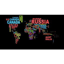 PUZZLE Polityczna Mapa Świata i Flagi A3 252