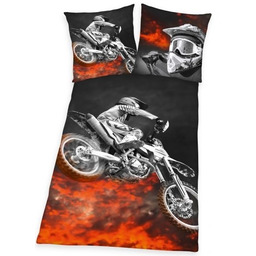 Pościel młodzieżowa 140X200 Motor Motocykl Motocross Motocykle Cross
