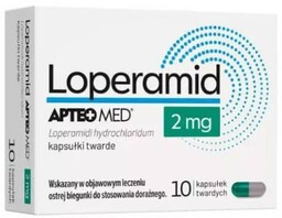 APTEO MED Loperamid 2 mg, 10 kapsułek twardych