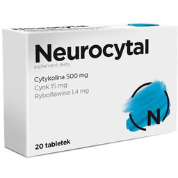 Neurocytal, cytokolina 500 mg, cynk i witamina B2-