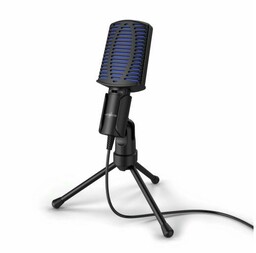 Hama Stream 100 186017 Przewodowy Pojemnościowy Czarny Mikrofon