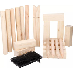 Szachy wikingów KUBB gra drewniana EDDY TOYS M,