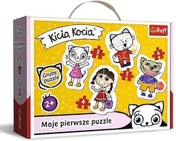 Trefl Wesoła Kicia Kocia Puzzle 4 w 1