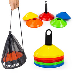 PACHOŁKI TRENINGOWE PIŁKARSKIE TALERZYKI GRZYBKI ZESTAW TRENINGOWY 50