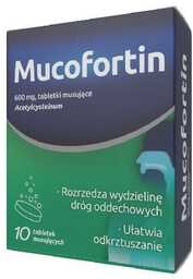 Mucofortin 600 mg, Lek na mokry kaszel