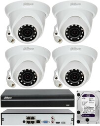 Zestaw domowego monitoringu IP 4x kamera 2Mpx FHD
