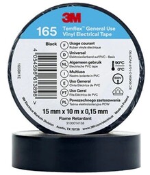 3M Temflex 165 ElektroTaśma izolacyjna, 15 mm x