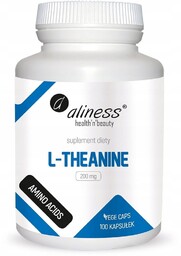 L-Theanine 200 mg x 100 Vege caps. Suplement