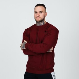 GymBeam Męska bluza Basic Burgundy