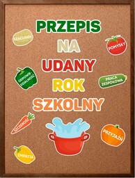 Przepis na udany rok szkolny- zestaw dekoracji