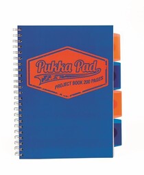 KOŁOZESZYT B5/100 KRATKA 80g PUKKA PROJECT BOOK NEON