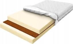 H3 piankowy materac 110x200 kokos przewiewny trwały usztywniony