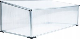 Mini szklarnia inspekt z poliwęglanu 100x60x40cm Rozsadnik Aluminium