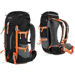 PLECAK TREKKINGOWY BERGSON TUNNEBO 35L ODDYCHAJĄCY CZARNO-POMARAŃCZOWY