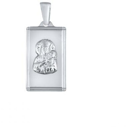 Medalik z Białego Złota 585 Matka Boska Częstochowska